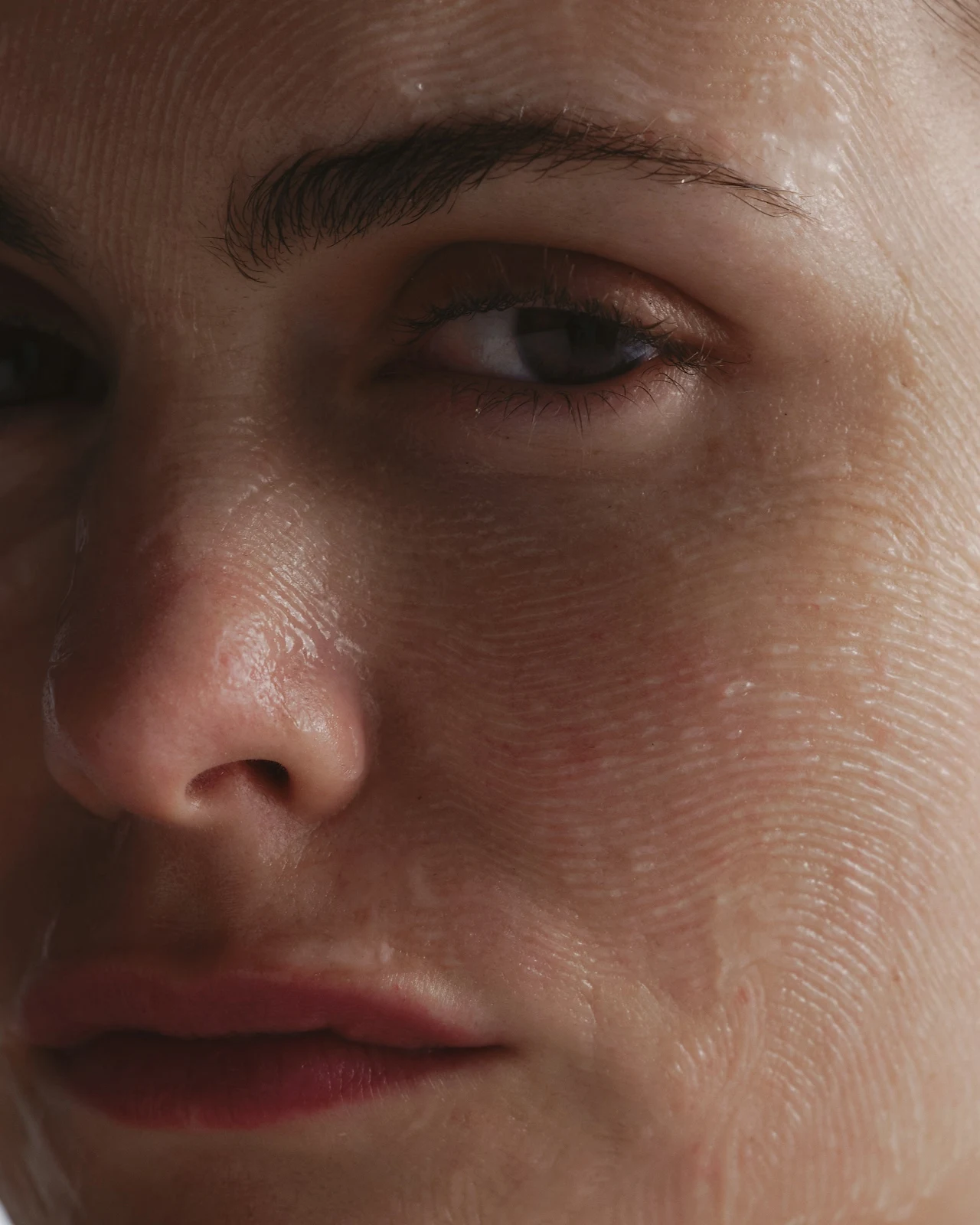 Skin in soft natural light